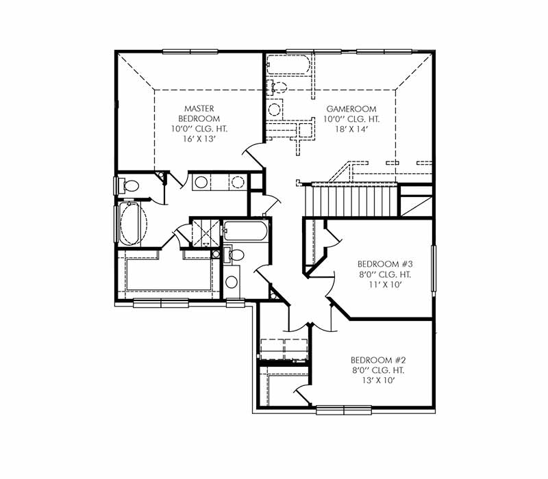 The Coventry Floor Plan - Second Floor